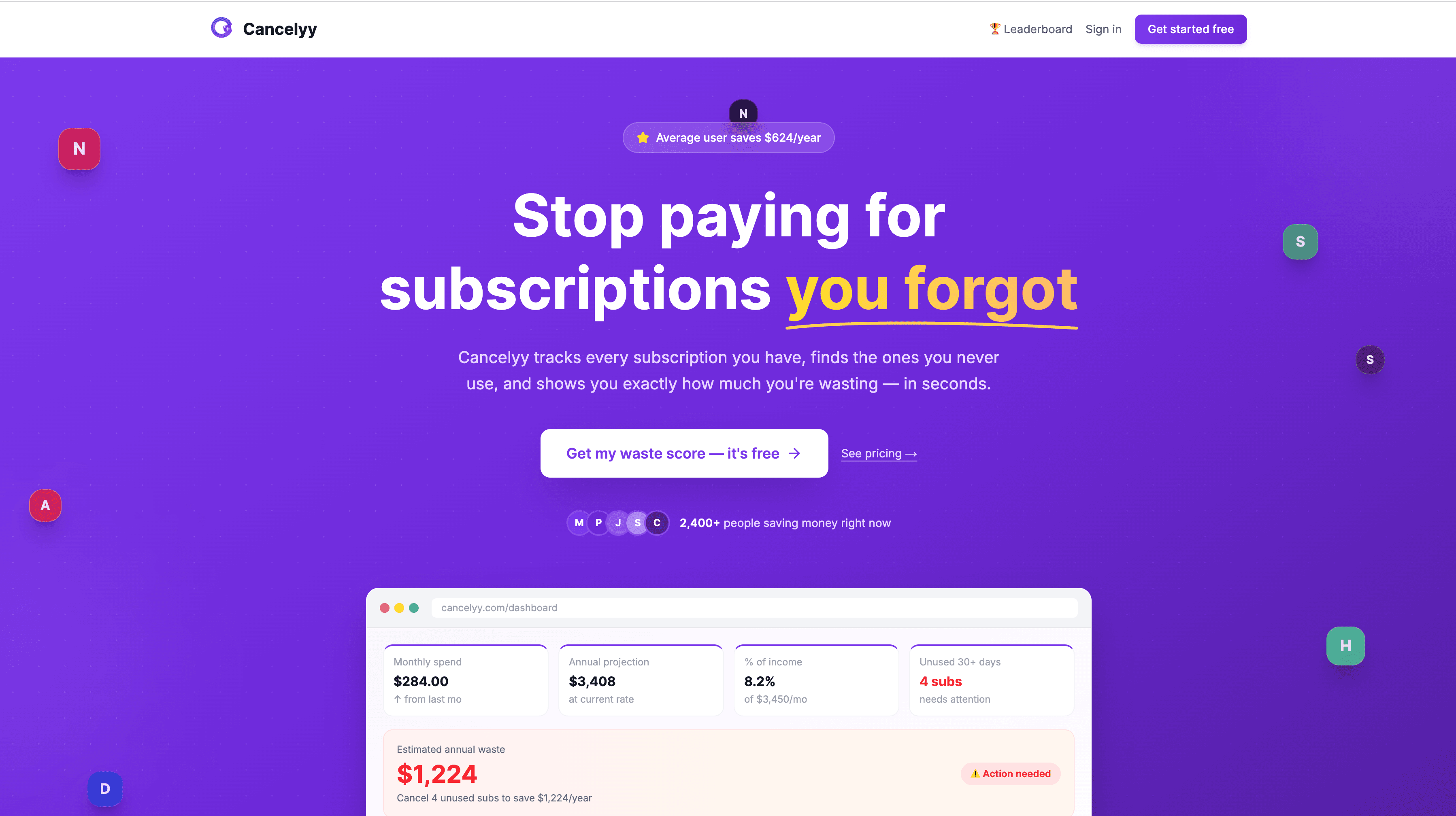 Cancelyy — Homepage