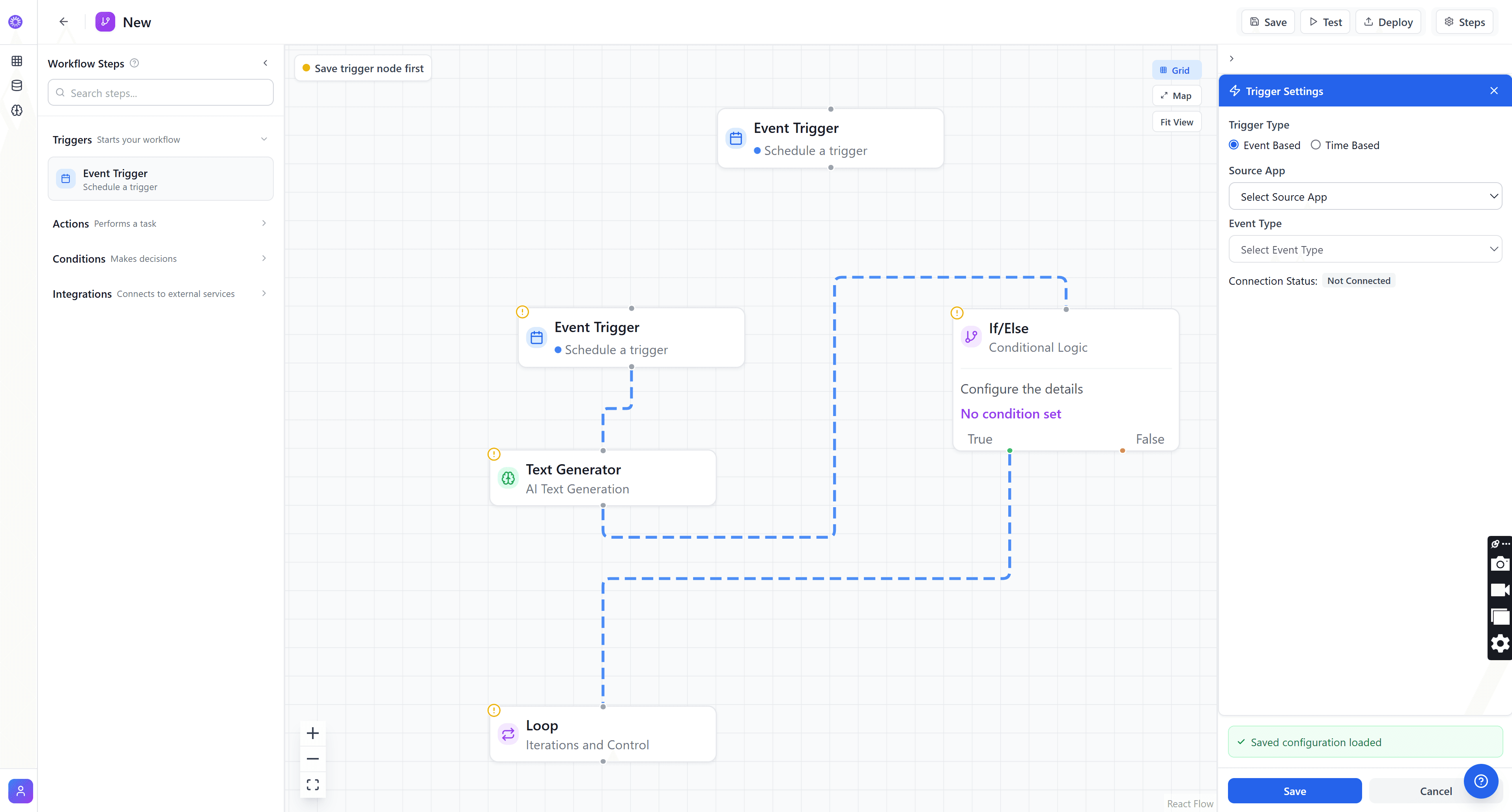 NOVAISET — Workflow Builder