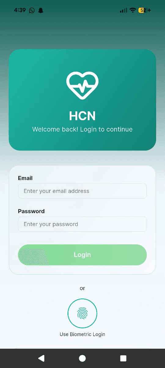 Digital Nurse — Welcome Screen